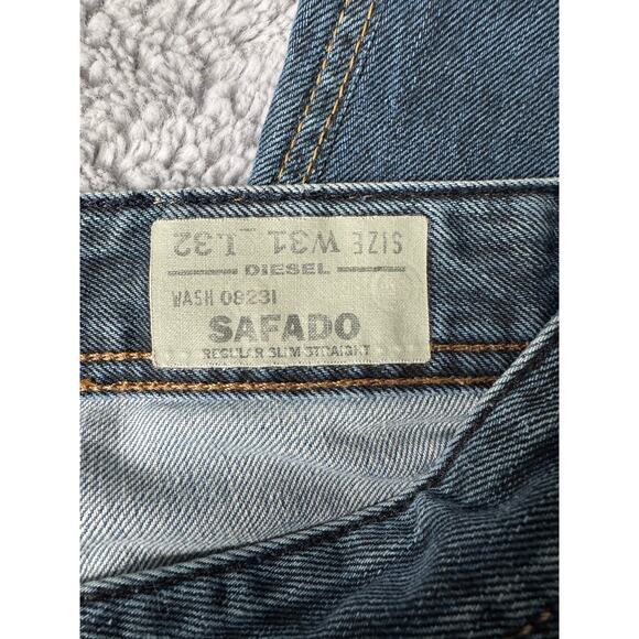 Men's Blue Straight Jeans - Picture 5 of 10